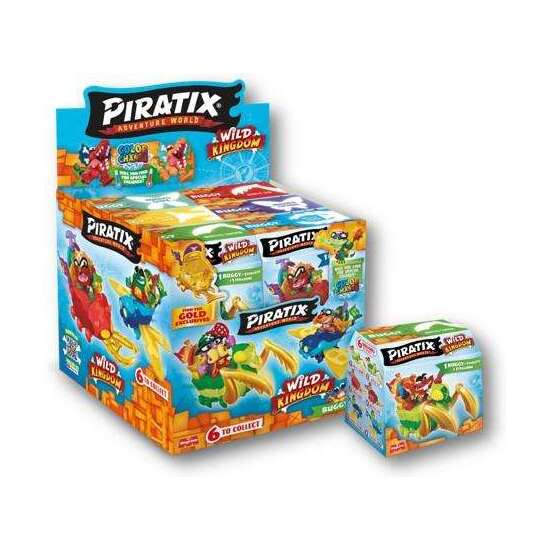 FIGURA PIRATIX WILD KINGDOM BUGGIES. INCLUYE 1 BUGGY, PIRATIX SORPRESA,TESORO EXCLUSIVO Y BANDERA. 7X9X6,5 CM - MODELOS SURTIDOS image 1