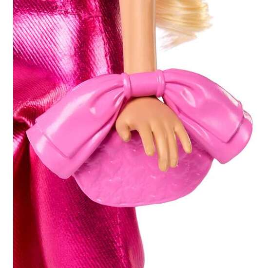 MUÑECA BARBIE DELUXE METALIZADA CON CORSET ROSA. image 3
