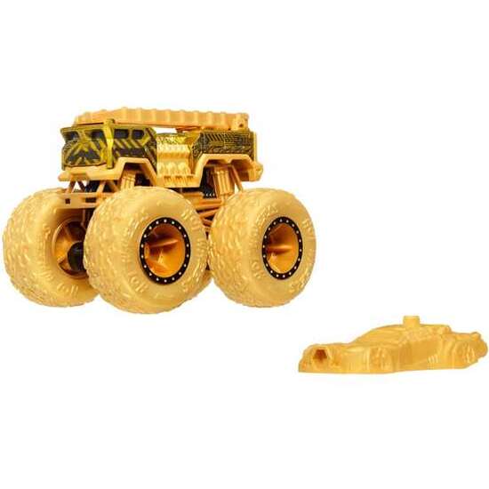HOT WHEELS MONSTER TRUCKS COCHE DORADO REGALO image 2