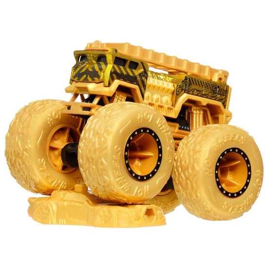 HOT WHEELS MONSTER TRUCKS COCHE DORADO REGALO image 3
