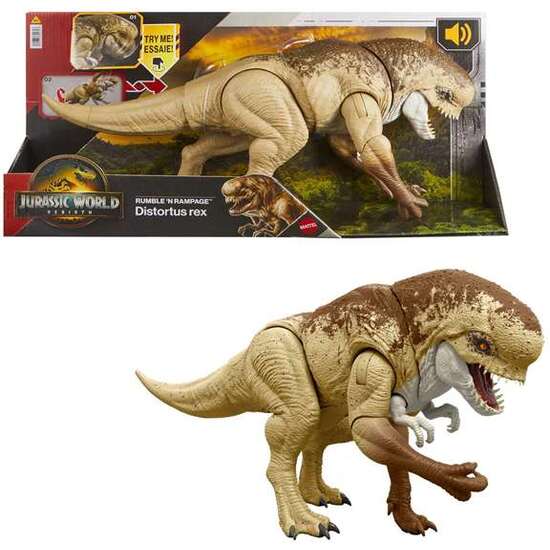 DINOSAURIO JURASSIC WORLD SAGA VILLANO MUTANTE CON SONIDOS.25,40X55,88X17,78 CM image 0