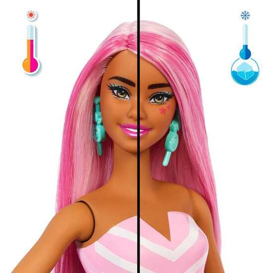 MUÑECA SORPRESA BARBIE POP REVEAL CON VASO ROSA. INCLUYE 8 SORPRESAS. image 1