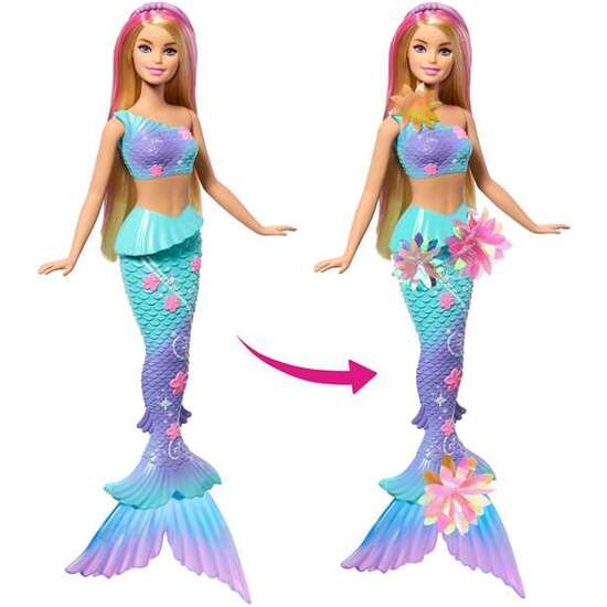 MUÑECA BARBIE SIRENA FLORECE RUBIA image 2