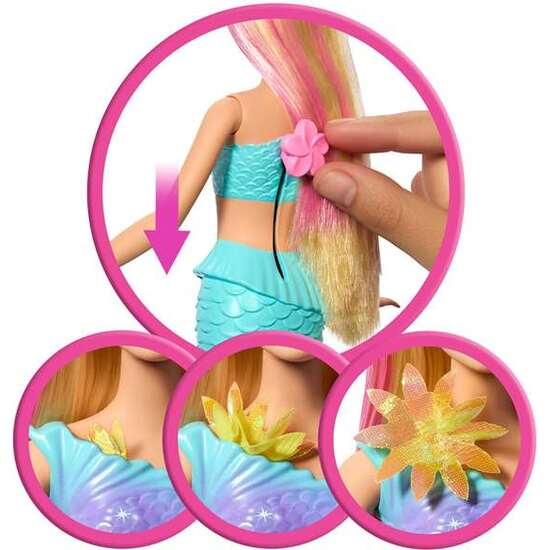 MUÑECA BARBIE SIRENA FLORECE RUBIA image 3
