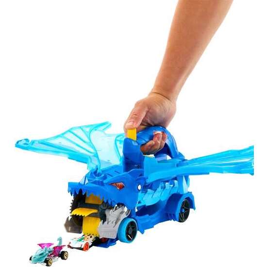 VEHICULOHOT WHEELS CITY DRAGÓN TRANSPORTADOR. INCLUYE 2 COCHES. image 1