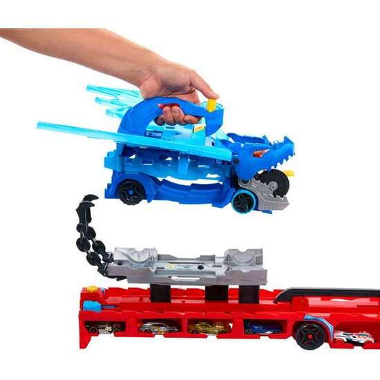 VEHICULOHOT WHEELS CITY DRAGÓN TRANSPORTADOR. INCLUYE 2 COCHES. image 2