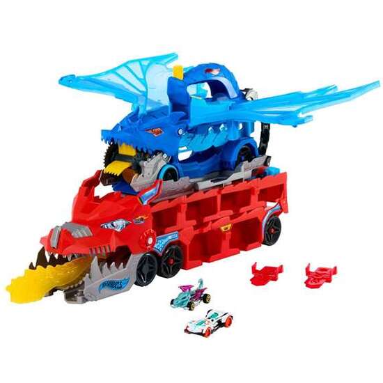 VEHICULOHOT WHEELS CITY DRAGÓN TRANSPORTADOR. INCLUYE 2 COCHES. image 4