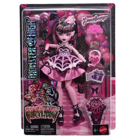 MUÑECA MONSTER HIGH 16 CUMPLEAÑOS DRACULAURA. 29X4,50X4 CM image 0