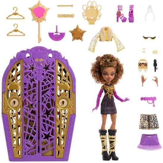 MUÑECA MONSTER HIGH SKULLTIMATE SECRETS CLAWDEEN. CON ARMARIO Y MAS DE 19 SORPRESAS. image 4