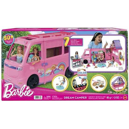 SUPERCARAVANA BARBIE 2025. CUENTA CON7 ZONAS DE JUEGO Y MÁS DE 6 ACCESORIOS. 88X37,30X52.40 CM image 0