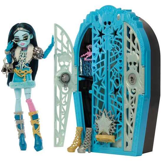 MUÑECA MONSTER HIGH SKULLTIMATE SECRETS FRANKIE. CON ARMARIO Y MAS DE 19 SORPRESAS. image 0