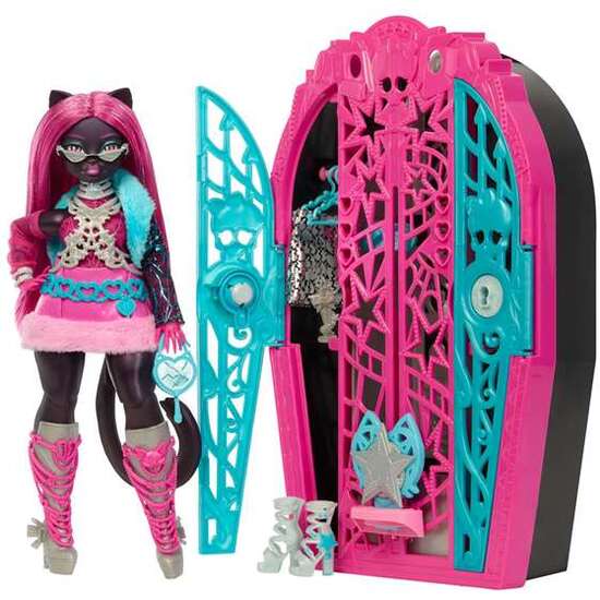 MUÑECA MONSTER HIGH SKULLTIMATE SECRETS CATTY. CON ARMARIO Y MAS DE 19 SORPRESAS. image 0