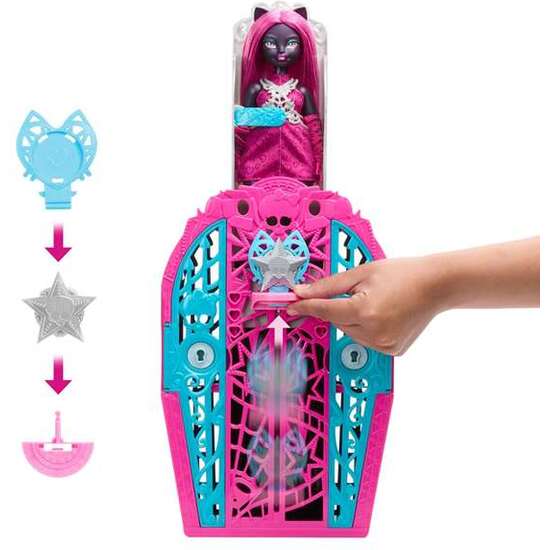 MUÑECA MONSTER HIGH SKULLTIMATE SECRETS CATTY. CON ARMARIO Y MAS DE 19 SORPRESAS. image 2