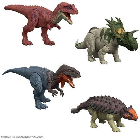 DINOSAURIO JURASSIC WORLD WILD ROAR. 32X10X5,25 CM - MODELOS SURTIDOS image 0
