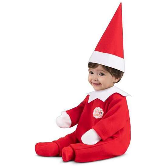 DISFRAZ SCOUT ELF 12-24 M GORRO, MONO Y MANOPLAS image 0