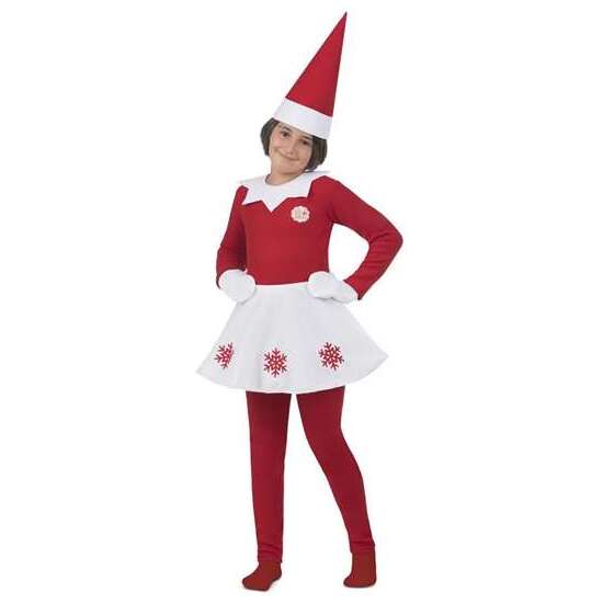 DISFRAZ SCOUT ELF 10-12 Y GORRO, CAMISETA, MANOPLAS, FALDA Y MALLAS image 0