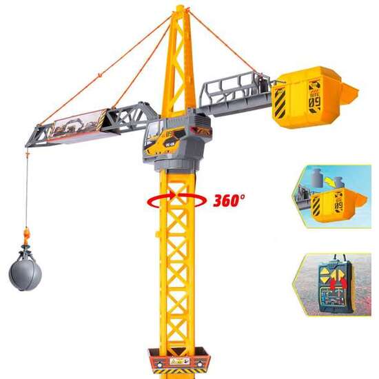 GRÚA RADIO CONTROL MIGHTY CRANE 110 CM. GIRA 360 GRADOS. image 2