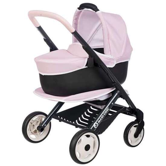 COCHE DE MUÑECAS COMBI CON CAPAZO ROSA .64X54,50X38,50 CM image 0