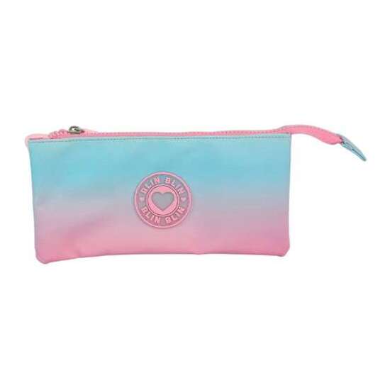 PORTATODO TRIPLE BLIN BLIN GRADIENT PINK. 11 X 23 X 5 CM. image 0