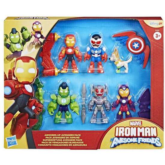FIGURA ACCIÓN IRON MAN AND HIS AWESOME FRIENDS, PACK VENGADORES BLINDADOS image 0