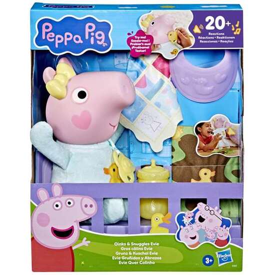 MUÑECO PEPPA PIG OINKS AND SNUGGLES FEATURE ITEM 20-25 CM image 0