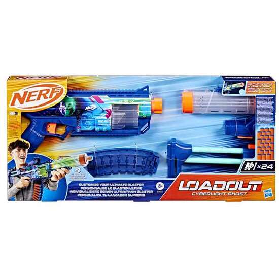PISTOLA NERF LOAD OUT CYBERLIGHT GHOST image 0
