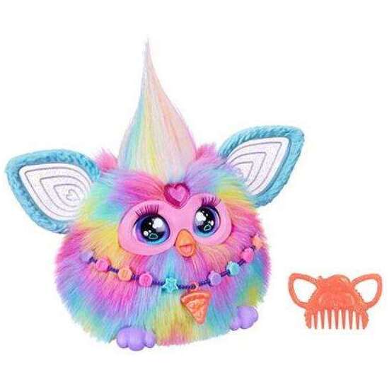 FURBY DJ RAINBOW, MÁS DE 1000 INTERACCIONES, CUERPO ARCO IRIIS LUMINOSO Y 5 MODOS DE JUEGO image 1