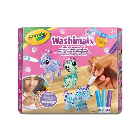 WASHIMALS PETS - SET 3 MASCOTAS COLORES PASTEL image 0