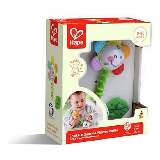 SONAJERO-MORDEDOR FLOR SHAKE & SPARKLE RATTLE 0-18 M image 1