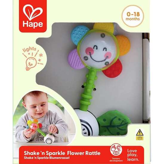 SONAJERO-MORDEDOR FLOR SHAKE & SPARKLE RATTLE 0-18 M image 2