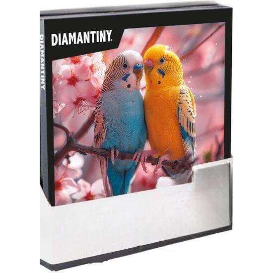 DIARIO CRYSTAL ART DIAMANTINY QUADRO 5 CON GEMAS DE COLORES 3D 32X30X2 CM image 0