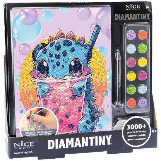 DIARIO CRYSTAL ART DIAMANTINY LEVEL UP 13 CON GEMAS DE COLORES 3D 32X32X2,4 CM image 0