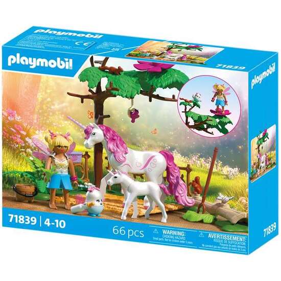 ESTABLO MÁGICO UNICORNIO PARA MAMÁ Y POTRO PLAYMOBIL image 1