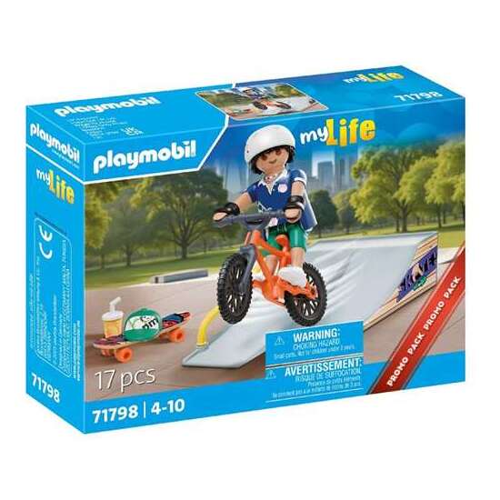 SNOWBOARDER CON RAMPA PLAYMOBIL image 0