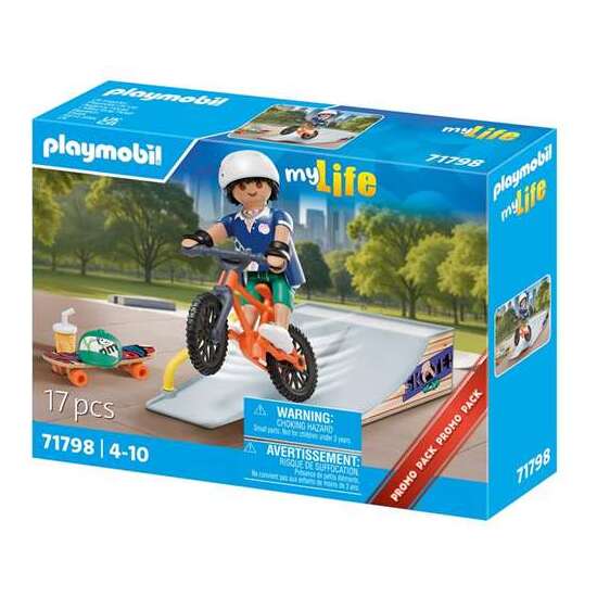 SNOWBOARDER CON RAMPA PLAYMOBIL image 1