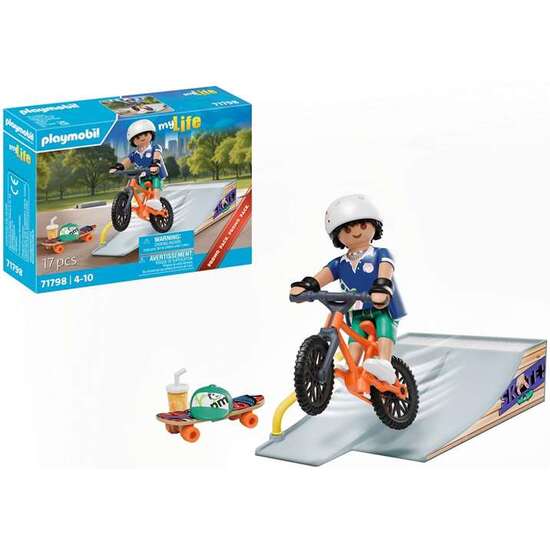 SNOWBOARDER CON RAMPA PLAYMOBIL image 2
