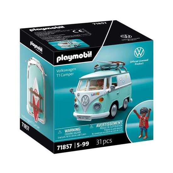 VEHÍCULO VOLKSWAGEN T1 CAMPER PLAYMOBIL image 0