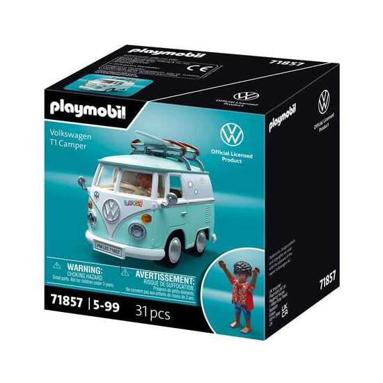 VEHÍCULO VOLKSWAGEN T1 CAMPER PLAYMOBIL image 1
