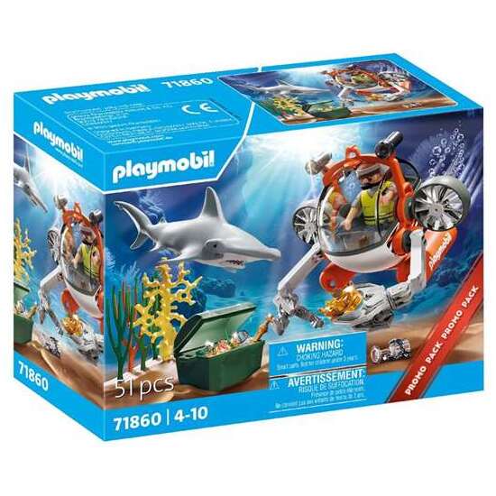 BÚSQUEDA DEL TESORO CON SUBMARINO PLAYMOBIL image 0