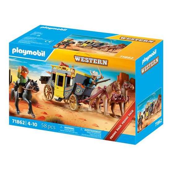 DILIGENCIA DEL SALVAJE OESTE PLAYMOBIL image 1