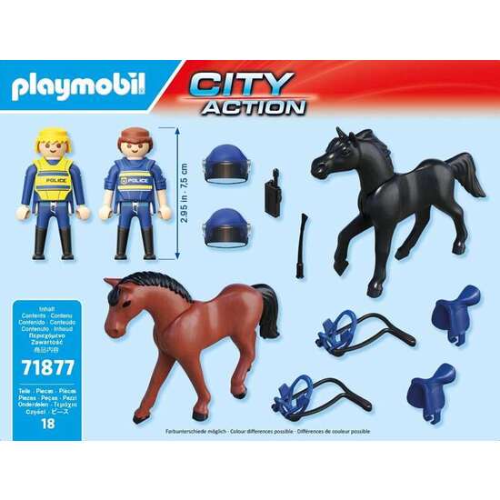 ESCUADRÓN POLICIAL A CABALLO PLAYMOBIL image 2