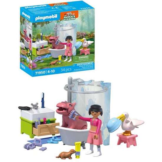 DIVERTIDO BAÑO DE ANIMALES PLAYMOBIL image 3