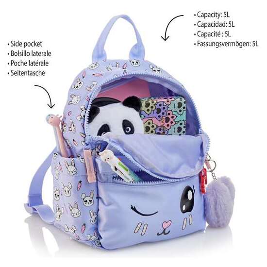 MOCHILA MINI 2 COMP. CONEJO B2F image 1