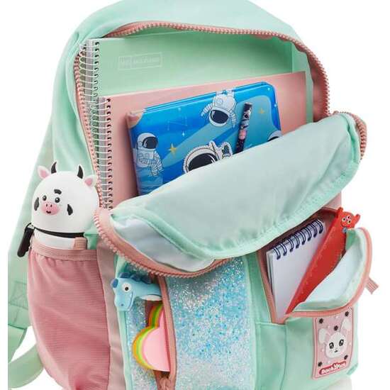 MOCHILA BOLSILLO 4 COMP. ROSA B2F image 1