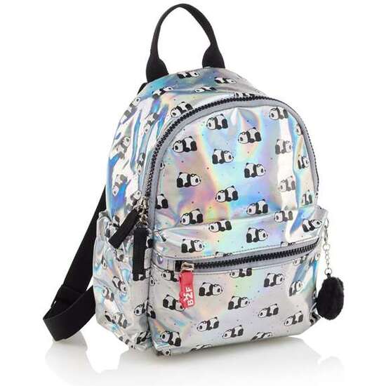 MOCHILA MINI 2 COMP. HOLOGRAFICA B2F image 0