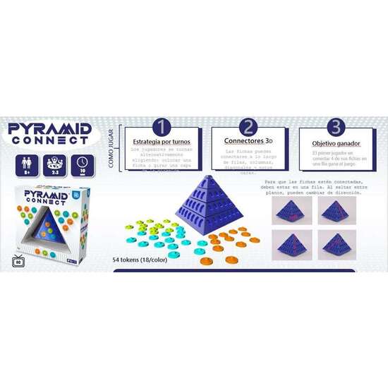 JUEGO PIRAMIDE CONECTA ( SE EL PRIMERO EN CONECTAR CUATRO FICHAS) image 1