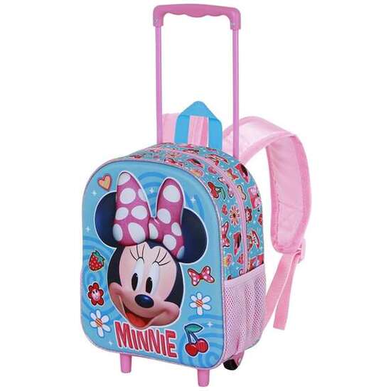 MOCHILA 3D CON RUEDAS PEQUEÑA MINNIE MOUSE HAPPINESS 26 X13 X34 CM image 1