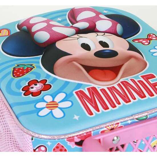 MOCHILA 3D CON RUEDAS PEQUEÑA MINNIE MOUSE HAPPINESS 26 X13 X34 CM image 3