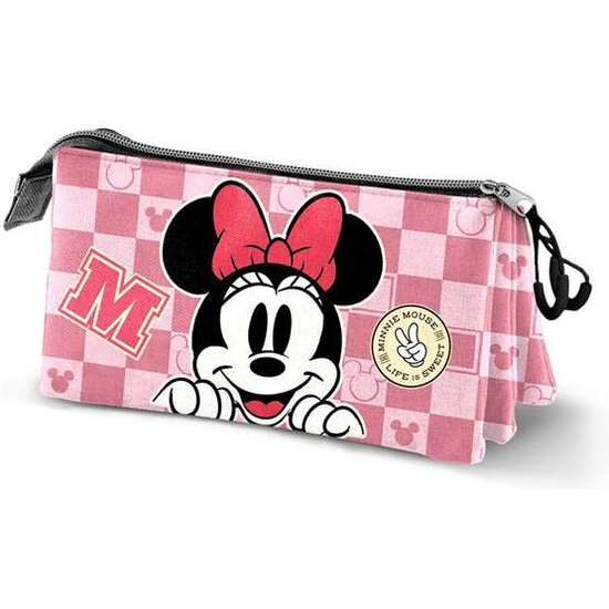 ESTUCHE PORTATODO TRIPLE MINNIE MOUSE JOURNEY 23 X8 X11 CM image 0