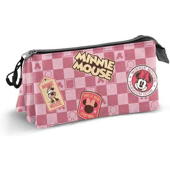 ESTUCHE PORTATODO TRIPLE MINNIE MOUSE JOURNEY 23 X8 X11 CM image 1